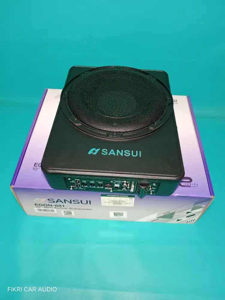 Ples Pasang Subwoofer Kolong Aktip Bawah Jox SANSUI EGON-681 10 800W