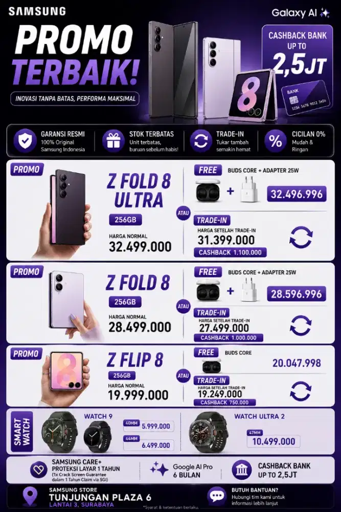 SAMSUNG GALAXY Z FOLD 8 256GB