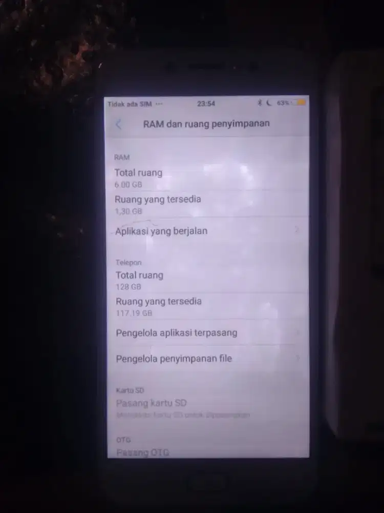 Hp vivo y67 minut kotak sama retak layar