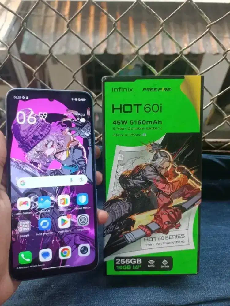 Infinix hote 60i Ram 8/256 fullest