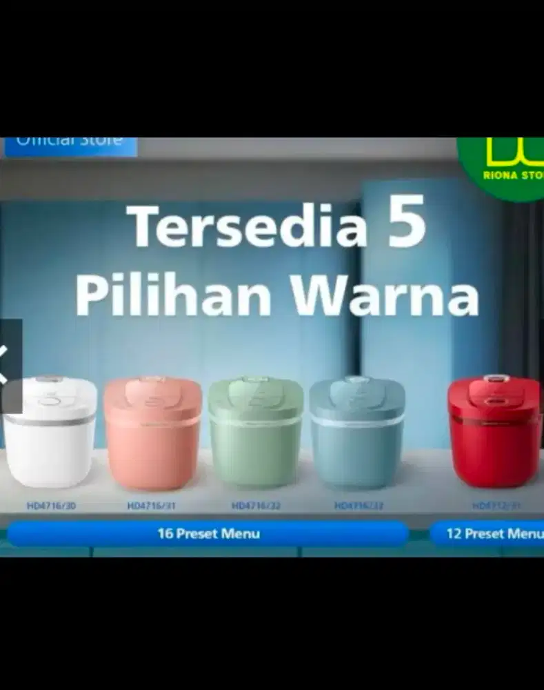 habiskan stok murah philips rice cooker digital 1.8L 400watt HD4712/31