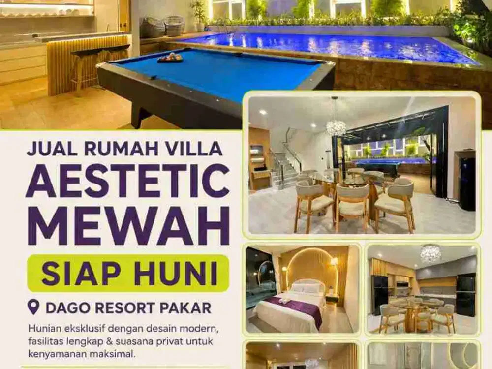 Dago Resort Villa Siap Huni Buat Dikomersilkan Bandung Utara
