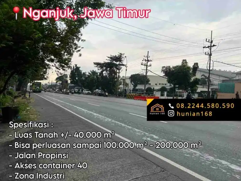 Tanah Industri Raya Propinsi Provinsi Nganjuk Jawa Timur Kertosono Rejoso By Pass Bengawan Solo Lengkong Gondang Kota Jatim Jombang