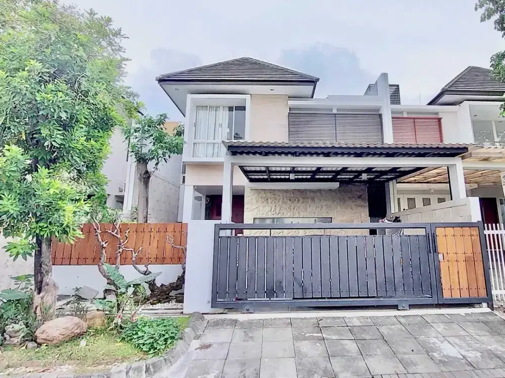 DIJUAL RUMAH GRAHA FAMILI 4KT 2LT SEMI FURNISH MARMER HOMY TERAWAT