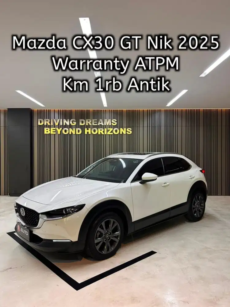 Mazda CX30 2.0 GT AT Facelift 2026 Putih Km1rb D2023 Nik 2025