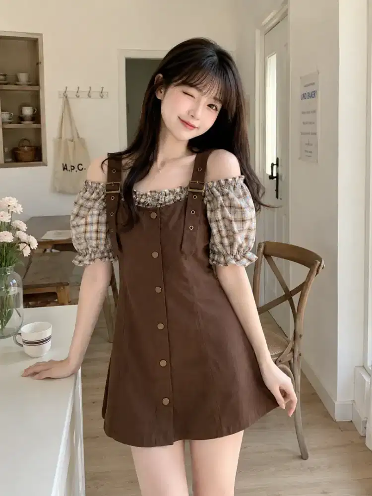 dress wanita bahan adem lembut melar