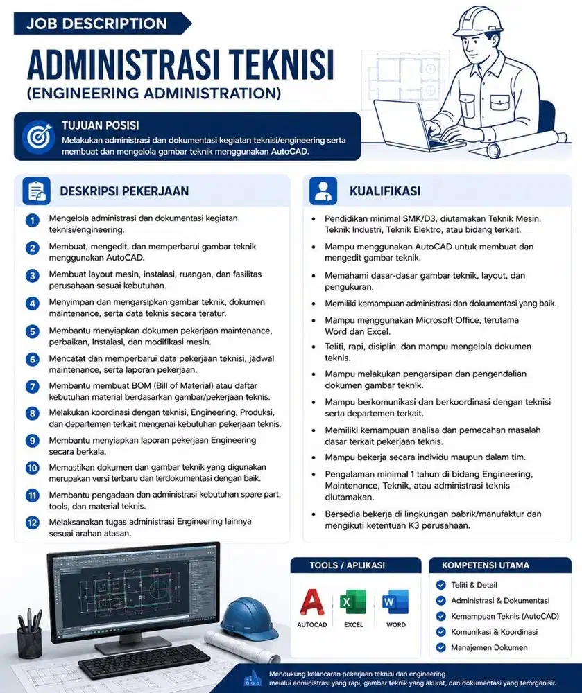 Engineering Administration Staff / Technical Administration Staff