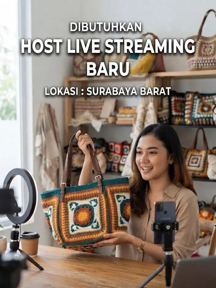 Host Live Wanita 18-30 Tahun Domisili Surabaya Barat