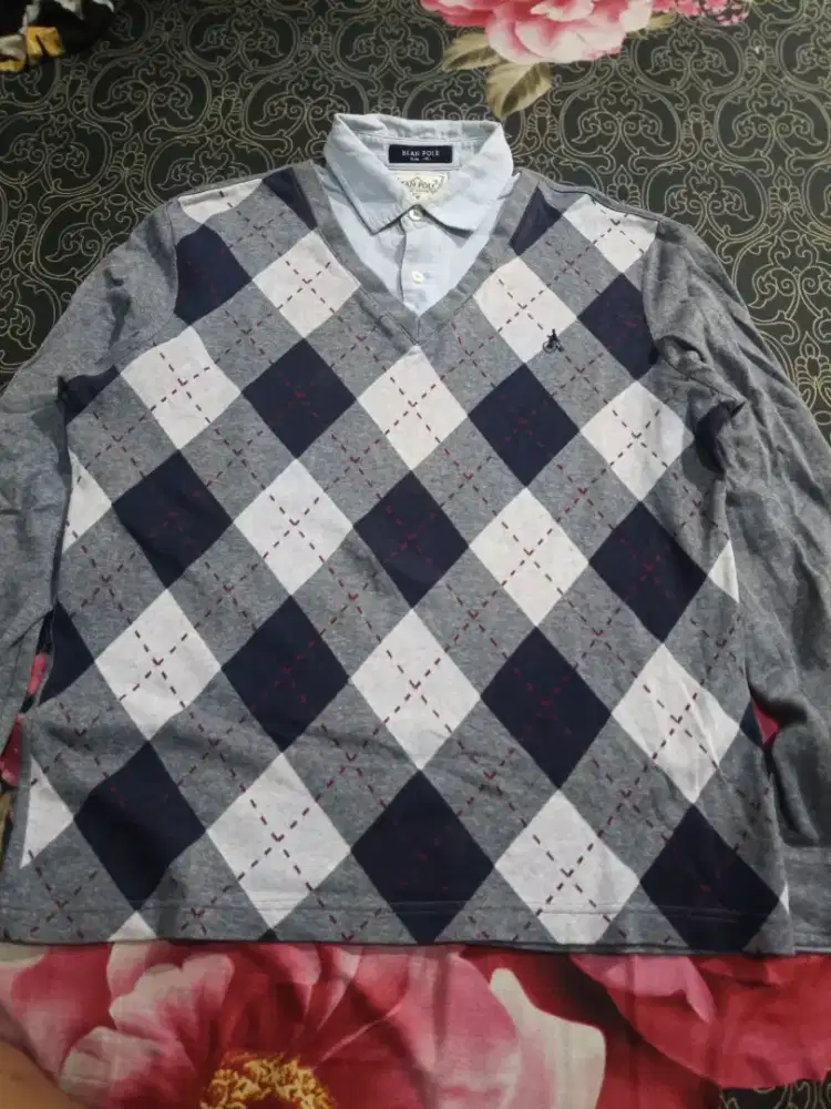 POLO SHIRT BEAN POLE SLIM SIZE M KODE A1