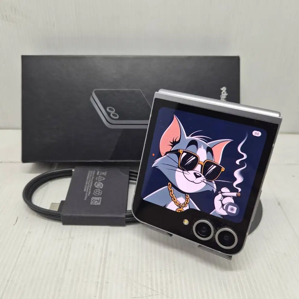 LIKE NEW GRESS  99%! SAMSUNG GALAXY Z FLIP 6 5G 12/256 SILVER SEIN FUL