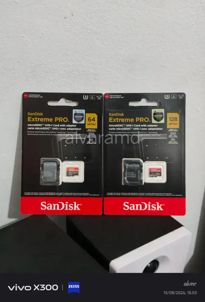 SANDISK Extreme Pro MicroSD 64GB 128GB Class 10 A2 U3 Garansi Resmi