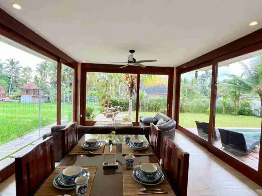 Luxury Villa View Sawah 480m² Dekat Ubud Center - Thumbnail 3