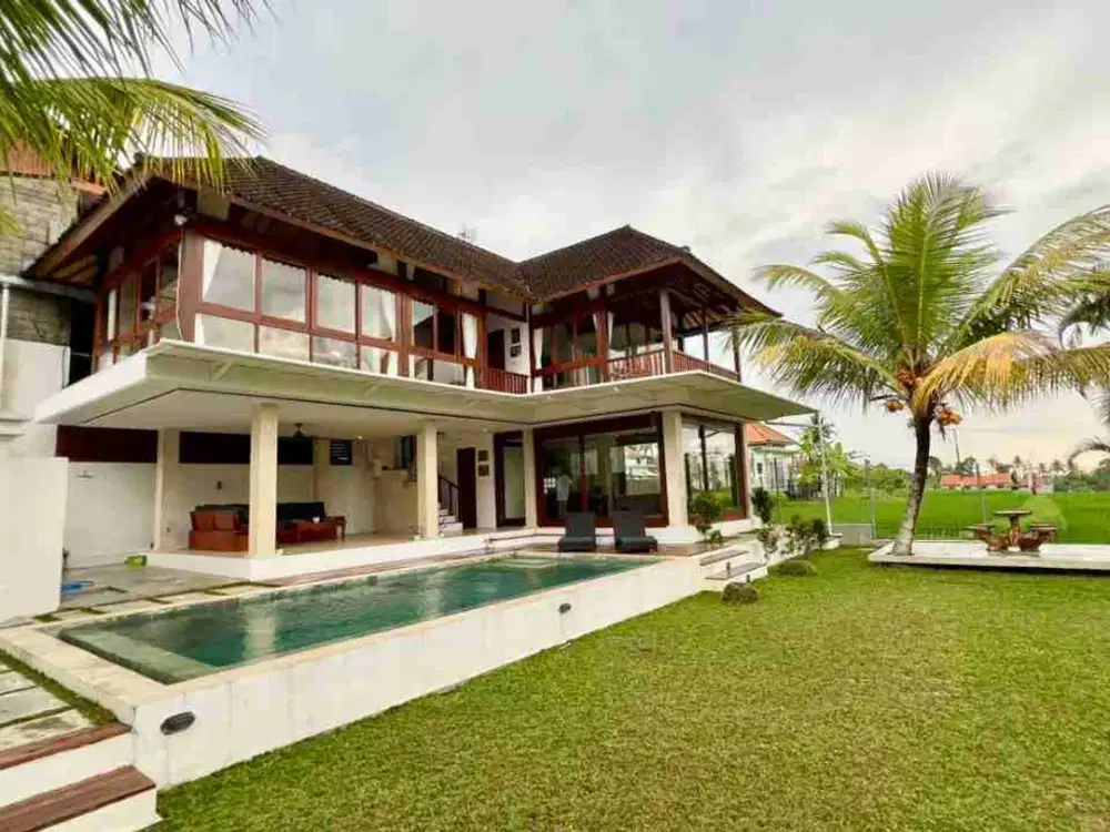 Luxury Villa View Sawah 480m² Dekat Ubud Center