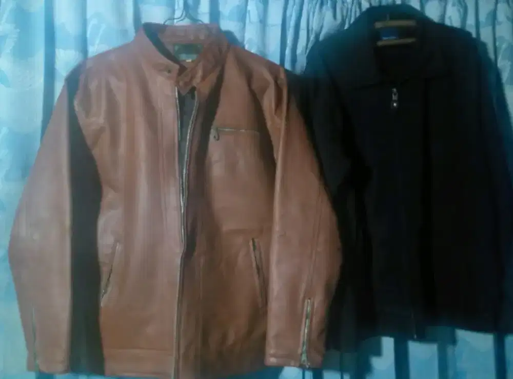 jaket kulit dan casual