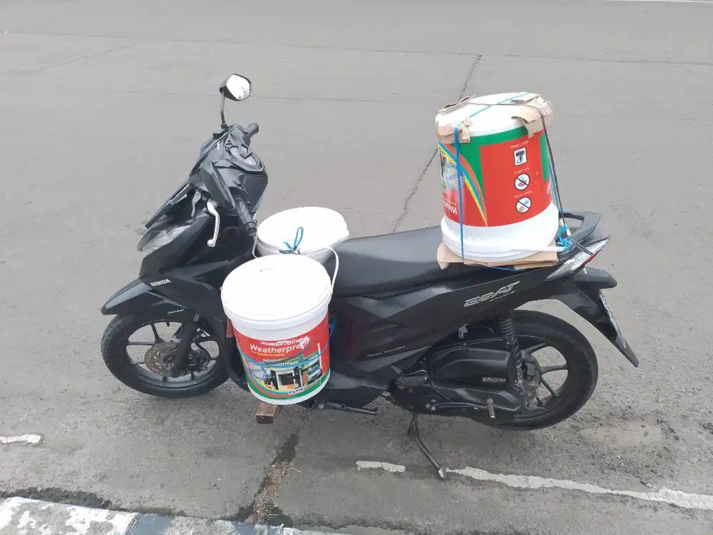 Bissmillah ... ready cat tembok, untuk ukuran 25 kilo / 1 fille.