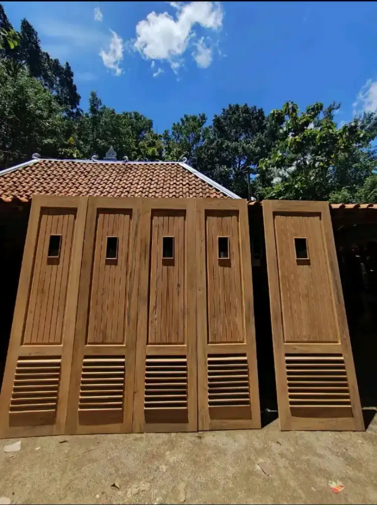 PINTU JATI LEPAS PUTIH