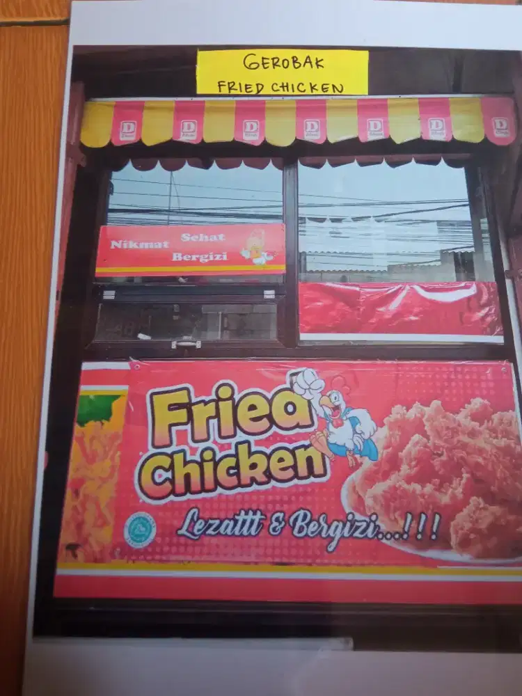 Dijual Grobak chiken + kompor mawar