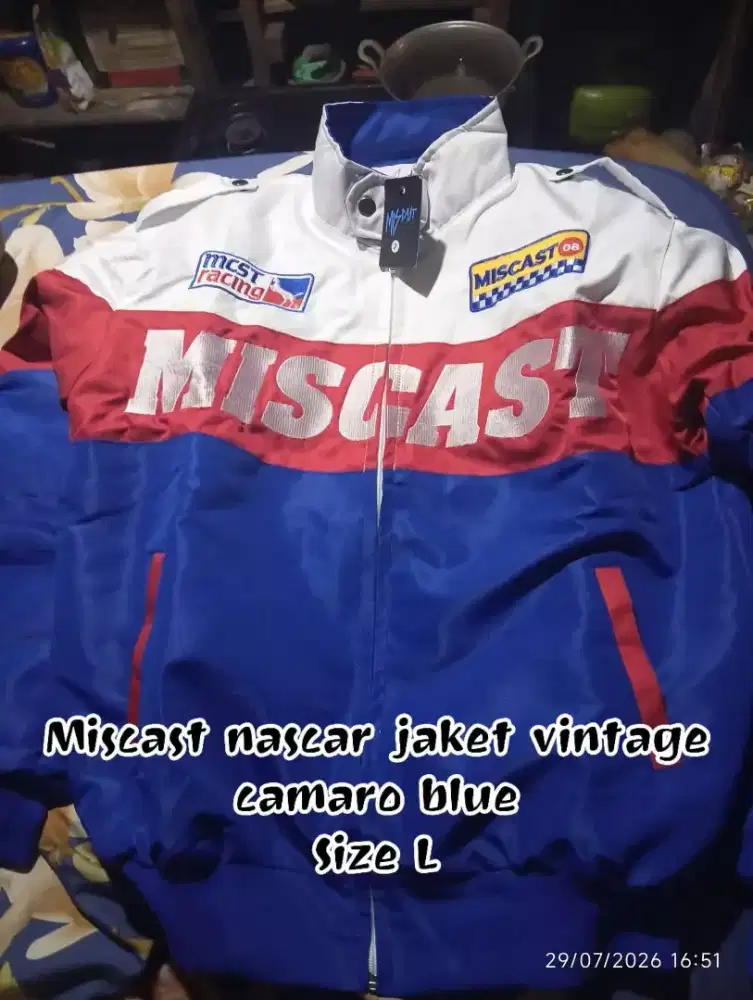 Jaket miscast camaro blue