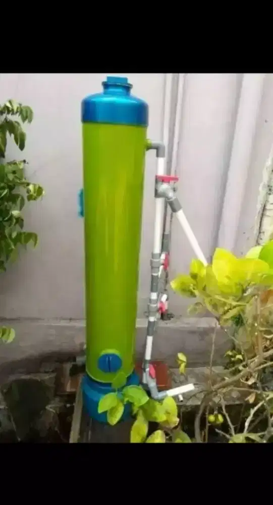Filter penjernih air bahan Tabung PVC 8INC Tinggi Kumplit Media Super