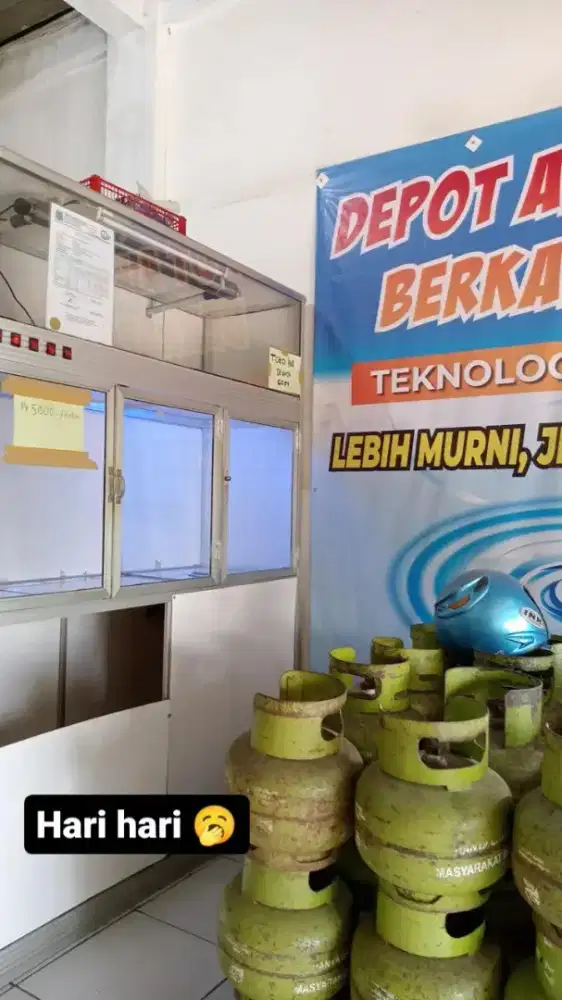 Mesin air isi ulang full set