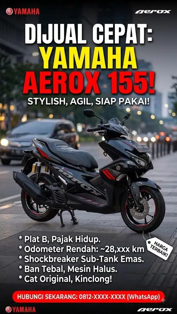Yamaha Aerox 2017 istimewa