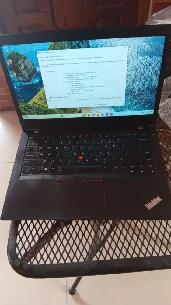 Thinkpad  L14 core i7 gen 10 ram 8 ssd nvme 128 GB + HDD 500