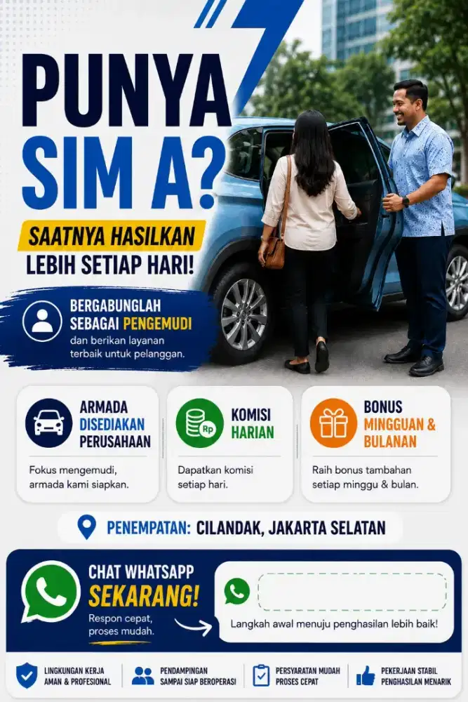 Di butuhkan driver blue bird