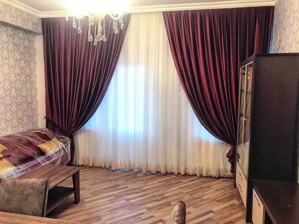 Gorden Vertikal/Vertical Blinds Roll/Roller Krey Wallpaper Dinding 3D