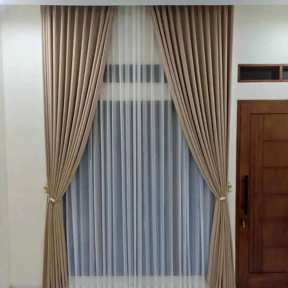 Jual Gorden Jendela & Pintu Gordyn Model Terbaru Wallpaper Dinding 3D