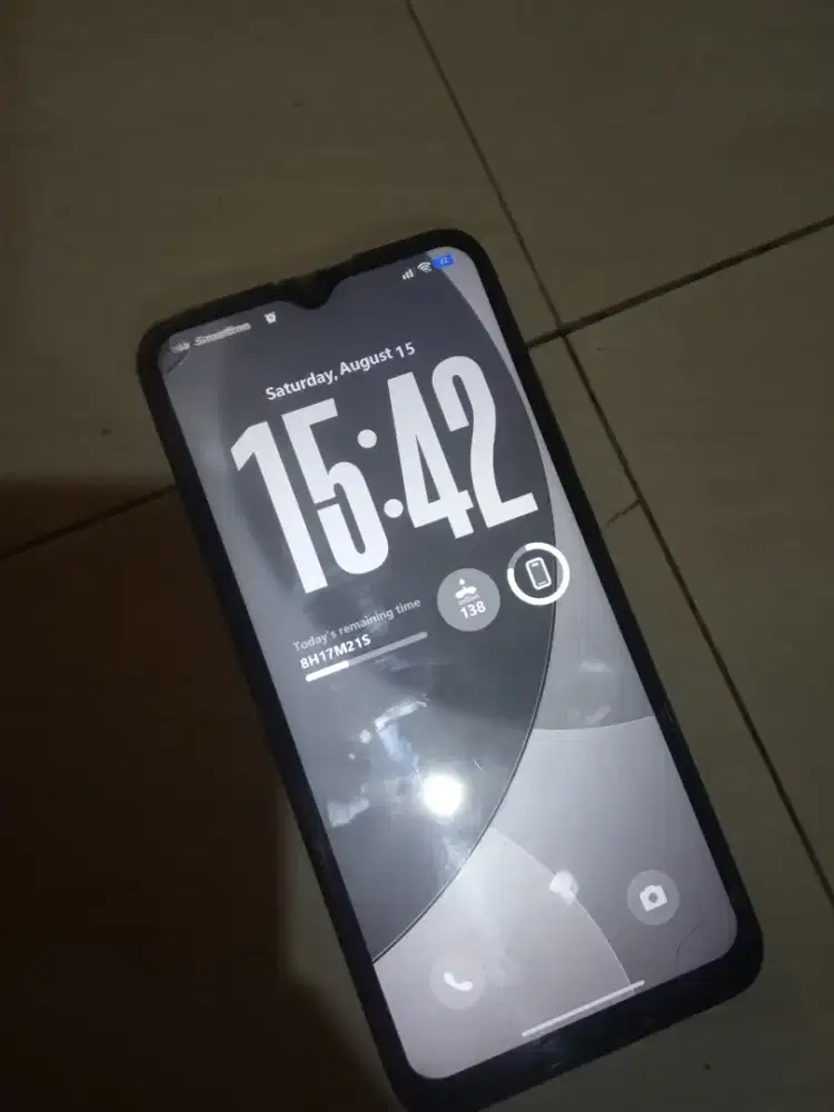 Redmi 10A RAM 6GB + 2GB | Normal Semua | LCD Pojok Pecah | Murah