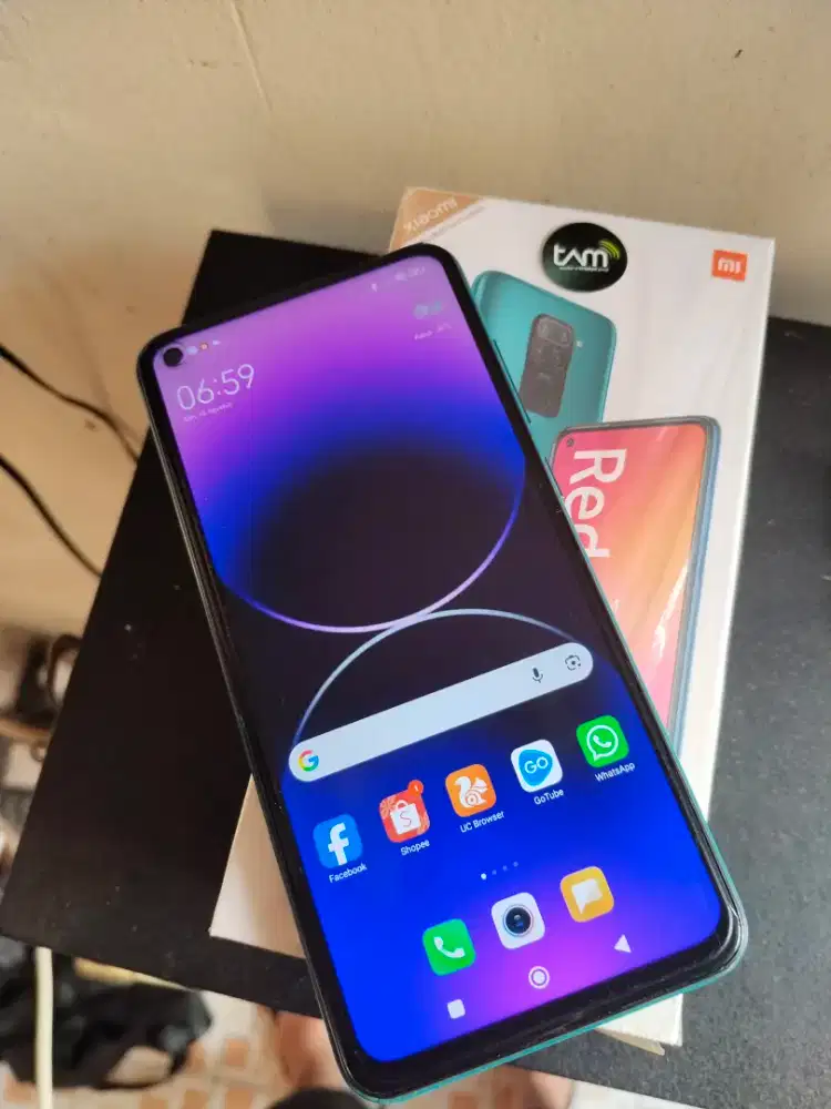 Xiaomi redmi note 9 4/64 lengkap