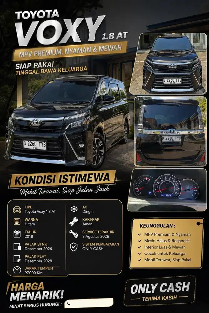 Toyota Voxy 2018 Bensin