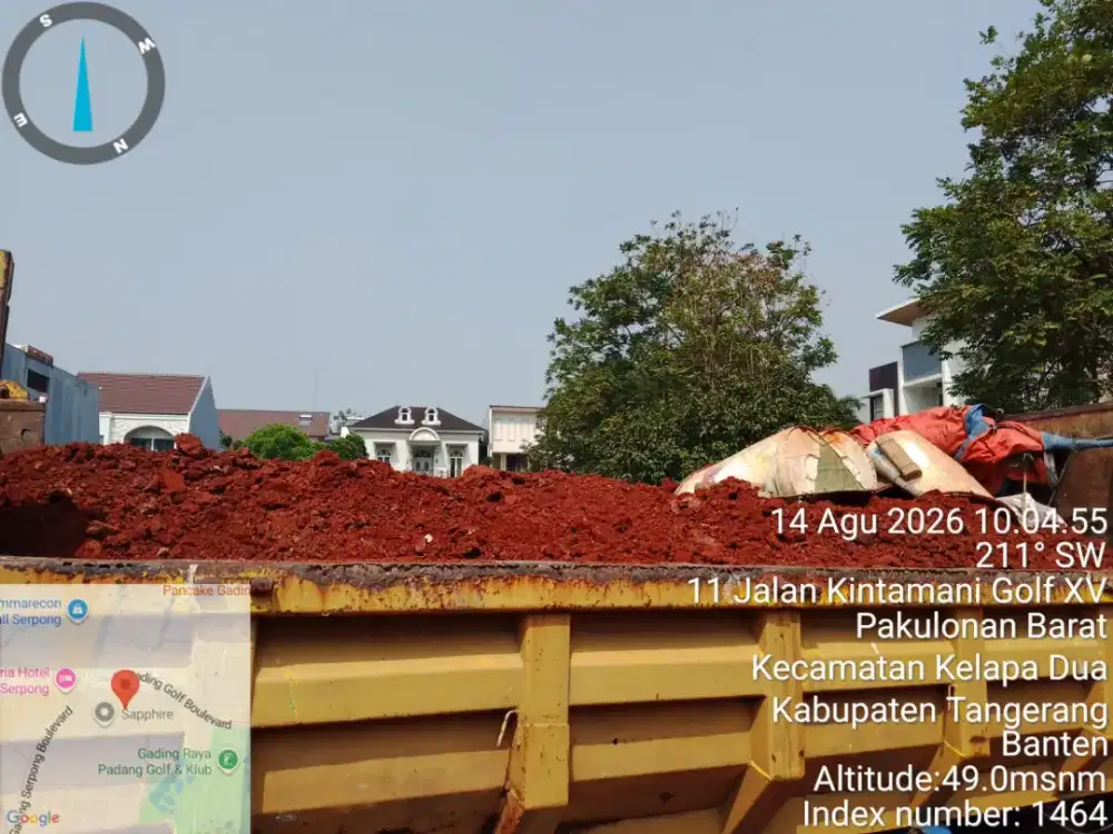 Jasa pengurugan dan buang puing tanah