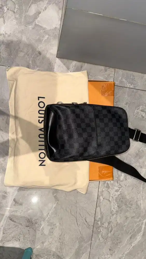 Louis Vuitton LV Damier Graphite Avenue Sling Bag
