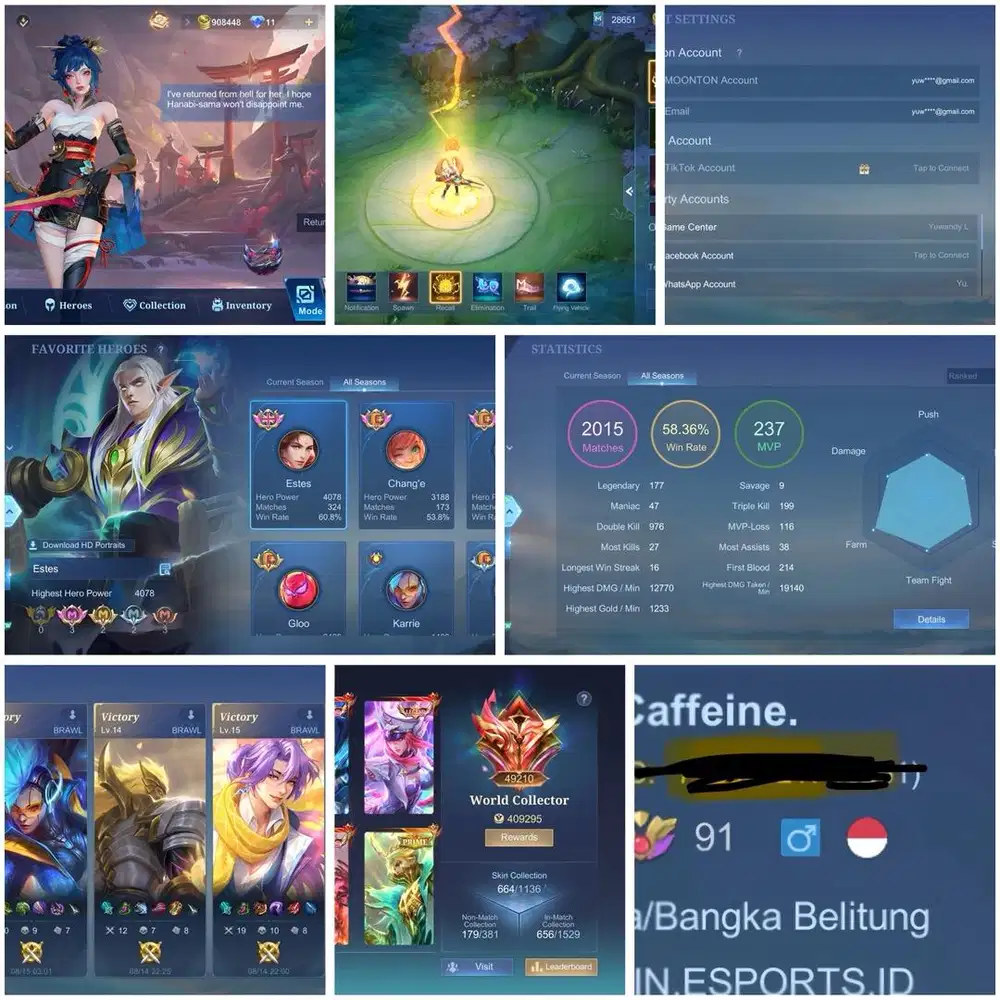 Jual Akun ML Sultan Murah & Aman | Koleksi Skin Legend Terlengkap OLX