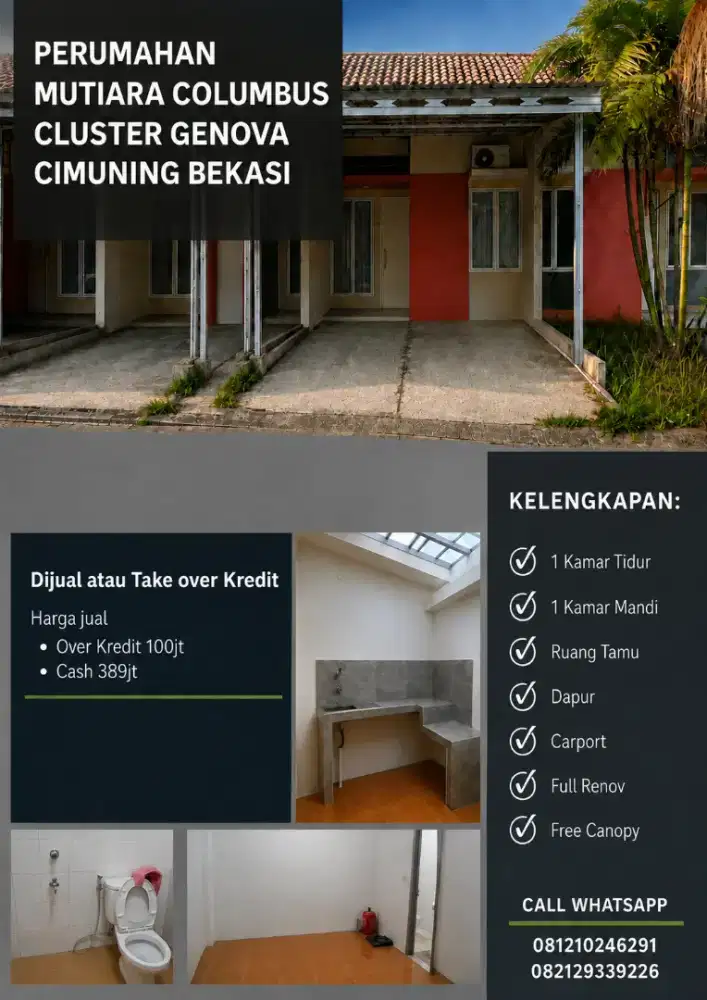 Perumahan Mutiara Columbus, Cluster Genova cimuning Kota Bekasi