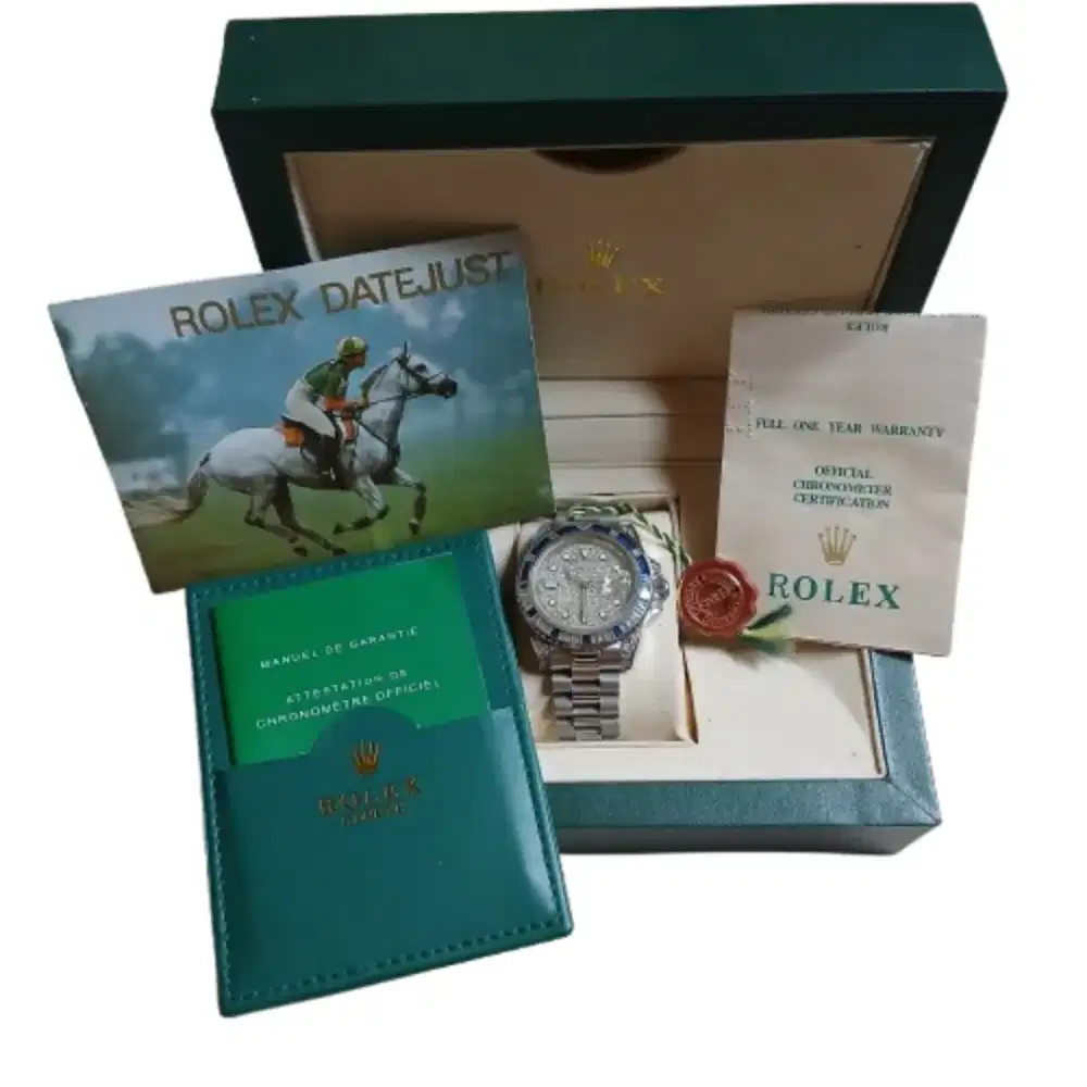 Rolex Auto Wind Super Quality Aksen Diamond dan Blue Saphire