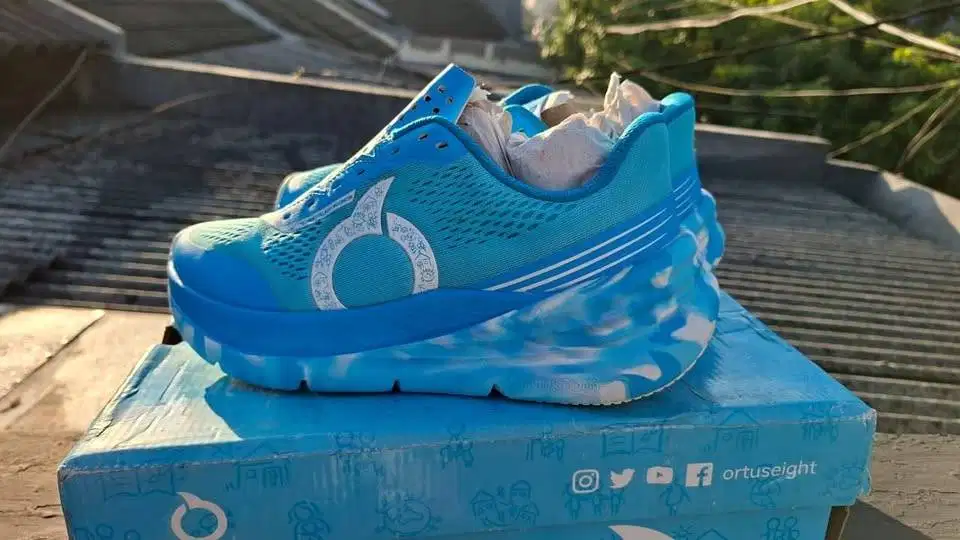 Ortuseight Sepatu Running Hyperblast X DESA ANAK SOS Cyan White