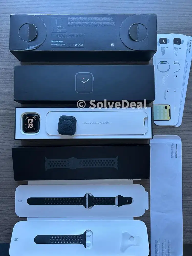 Apple Watch Series 5 Nike 40mm Space Gray Anthracite Black Fullset