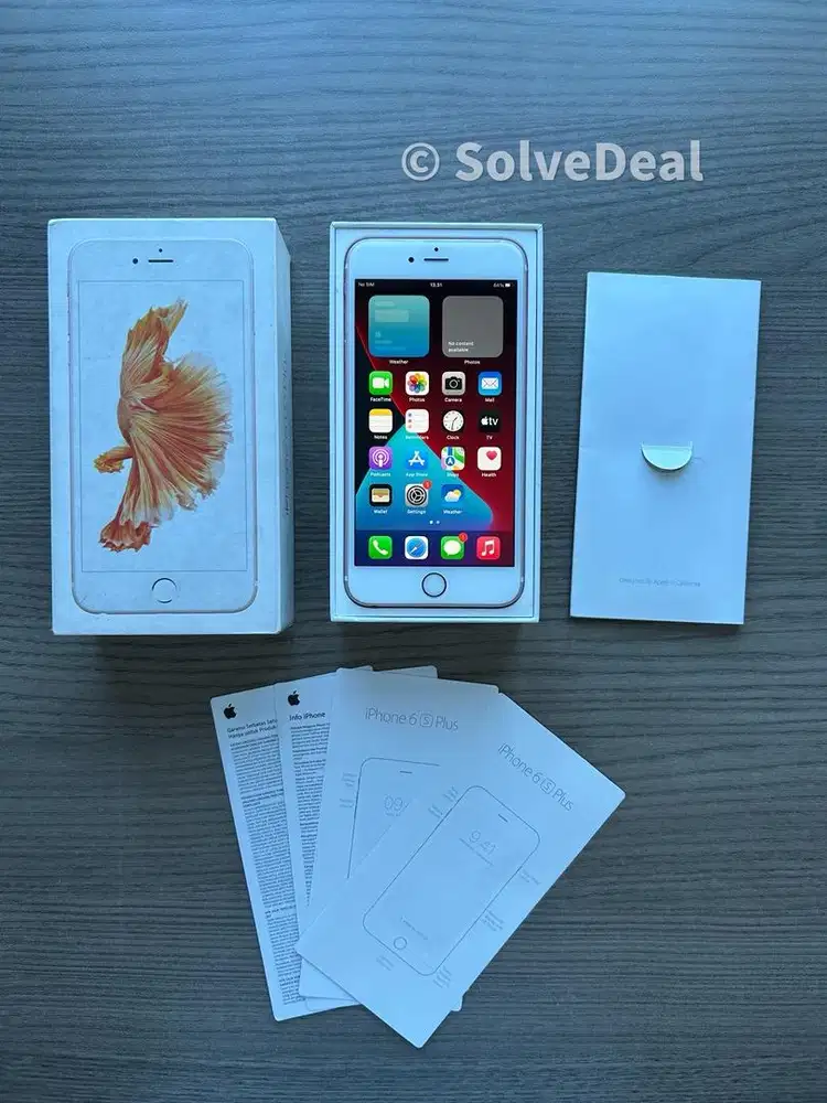Apple Iphone 6S Plus Ibox Rose Gold Original Mulus