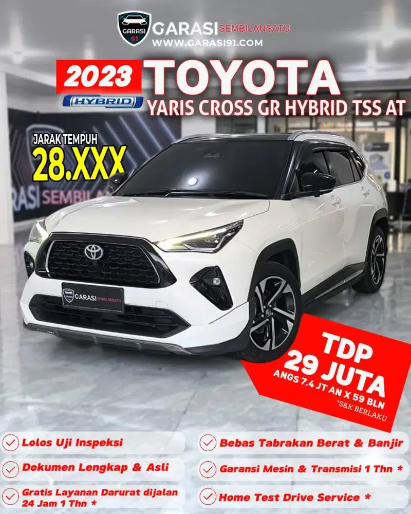 ‼️KM Low Toyota Yaris Cross GR Hybrid TSS AT 2023