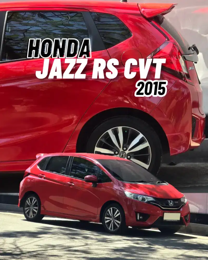 Honda Jazz RS CVT 2015 Merah Kondisi Sangat PRIMA Siap PAKAI