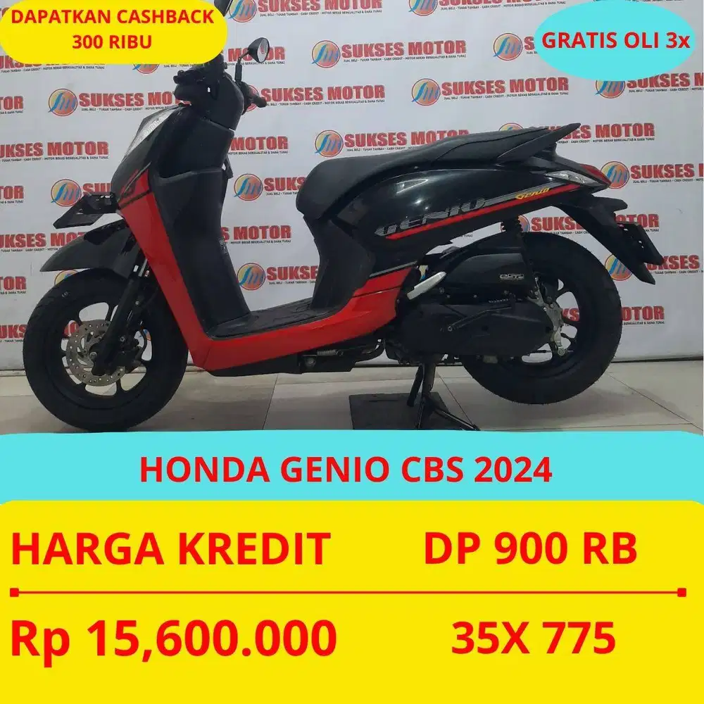 HONDA GENIO CBS 2024 DP MURAH 900 RIBU GUYSS