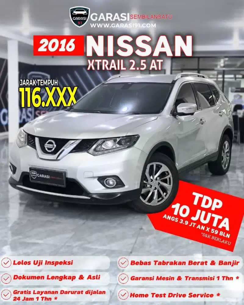 ‼️Pajak Panjang Nissan New Xtrail 2.5 AT Tahun 2016