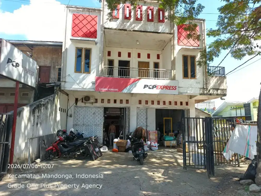TURUN HARGA, Ruko Dijual Cepat Cocok untuk Kantor  di Tengah Kota Kendari