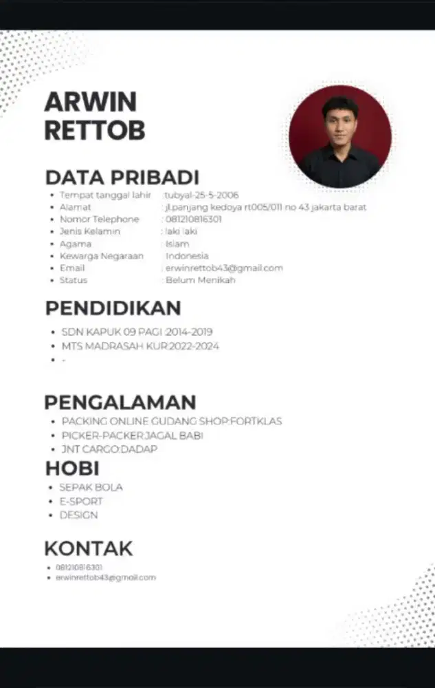info lowongan pekerjaan