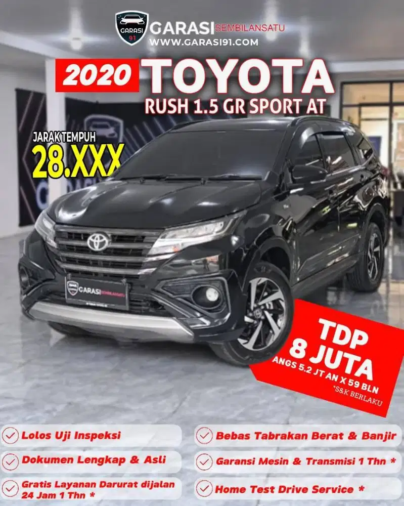 ‼️TDP 8 juta Toyota New Rush GR sport AT 2021 km low