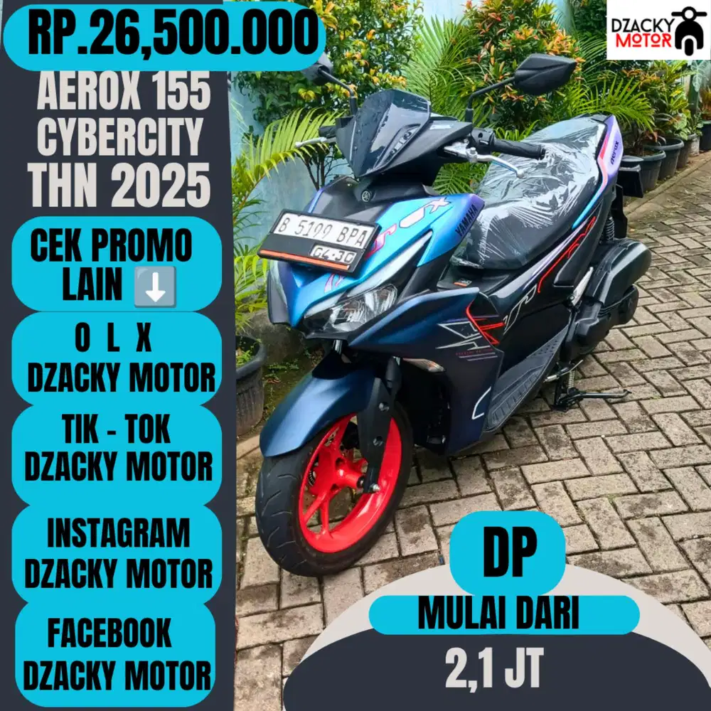AEROX 155 CYBERCITY THN 2025 SECOND LIKE NEW