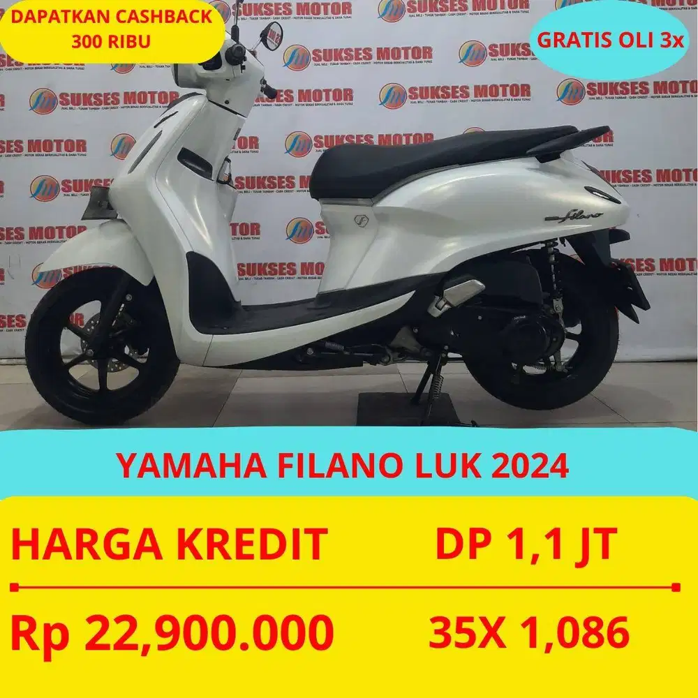 YAMAHA FILANO LUK 2024 DP MURAH 1,1 JUTA GUYSS