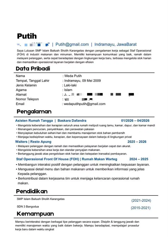 Mencari pekerjaan